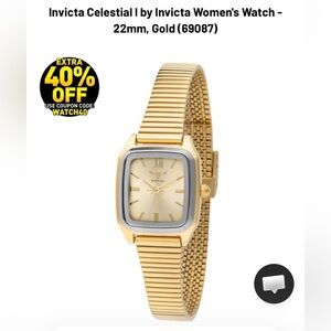 NIB Invicta Celestial I by Invicta Women's Watch - 22mm, Gold (69087)